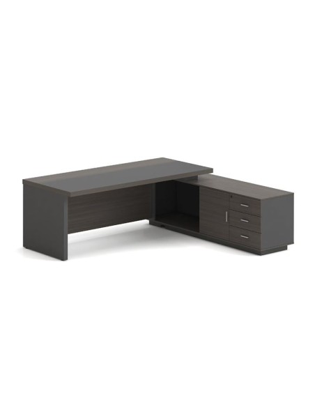 VIP Desk (RIGHT) 200x180cm Grey Walnut