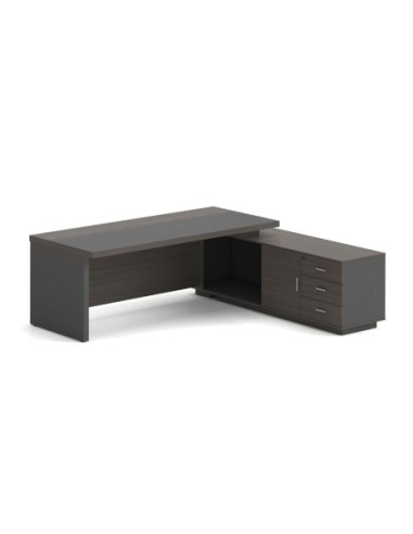 VIP Desk (RIGHT) 200x180cm Grey Walnut