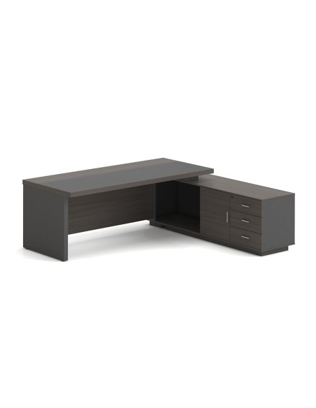 VIP Desk (RIGHT) 200x180cm Grey Walnut