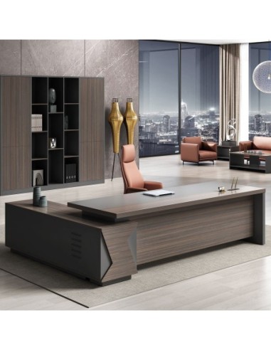 VIP Desk (RIGHT) 200x180cm Grey Walnut