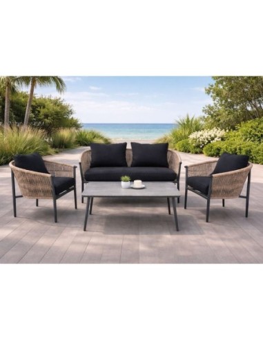 GASBA Set Σαλόνι Κήπου 4τεμ, Alu...