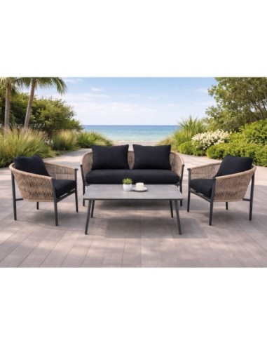 GASBA Set Σαλόνι Κήπου 4τεμ, Alu...