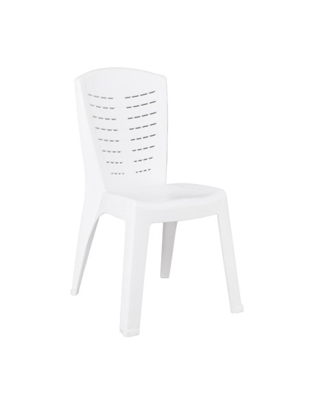 CLEO Καρέκλα Τραπεζαρίας Κήπου Στοιβαζόμενη, PP Απόχρωση Άσπρο