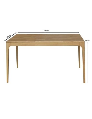 CARTER Table 140x80cm Natural