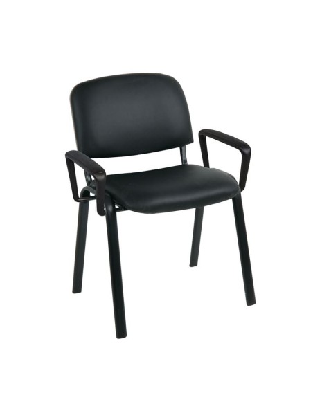 SIGMA Armchair Metal Black Frame-Pvc Black