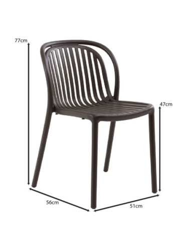 POCO Chair PP-UV Brown