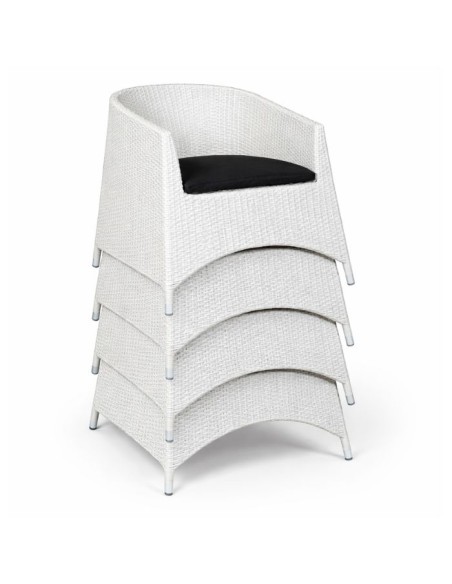 W2002 Wicker Stackable Armchair Artline