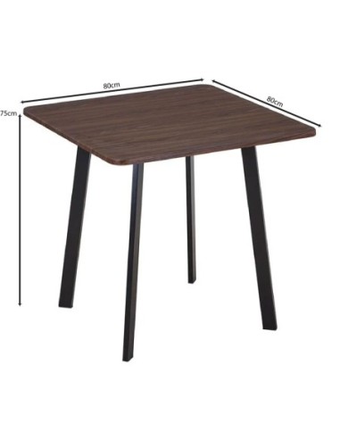 BARI Dining Table 80x80cm Metal...