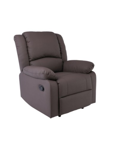 EVA Relax Armchair, Pu Brown