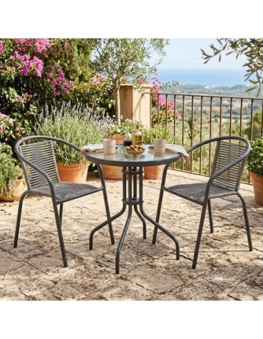 MIKA Set (Table D.60cm+2 Armchairs)...