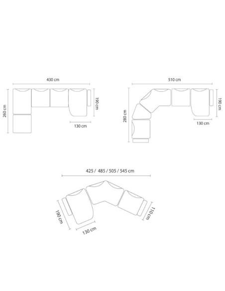 Γωνιακή Σύνθεση Καναπέ STONES Komfy by Sofa Company
