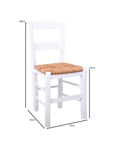 SYROS Chair Impregnation Lacquer White