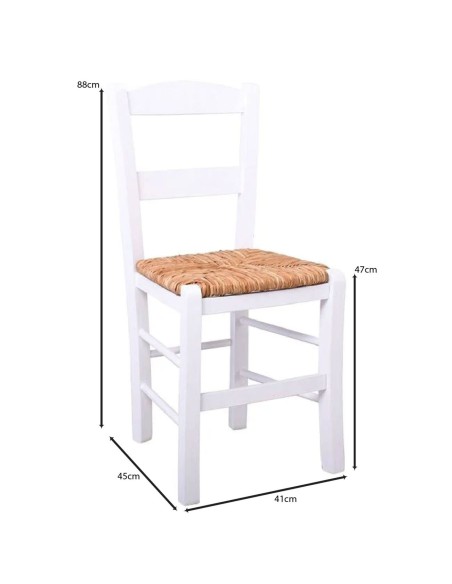 SYROS Chair Impregnation Lacquer White