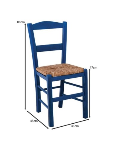 SYROS Chair Impregnation Αniline Blue