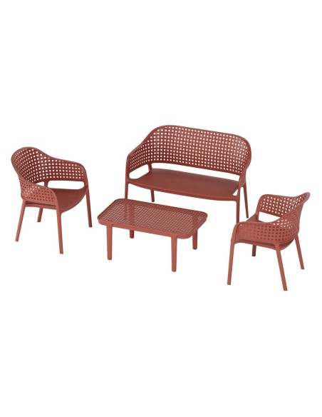 MALAGA Set (4pcs) PP-UV Bordeaux