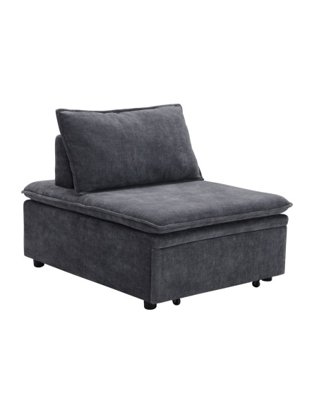 FRANNIE Chair Bed, Fabric Dark Grey