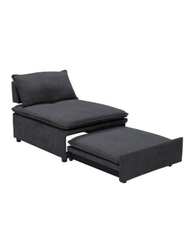FRANNIE Chair Bed, Fabric Dark Grey