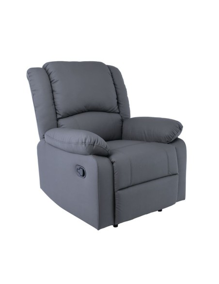 EVA Relax Armchair, Pu Dark Grey