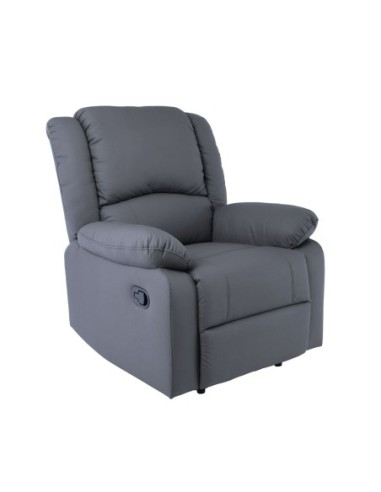 EVA Relax Armchair, Pu Dark Grey