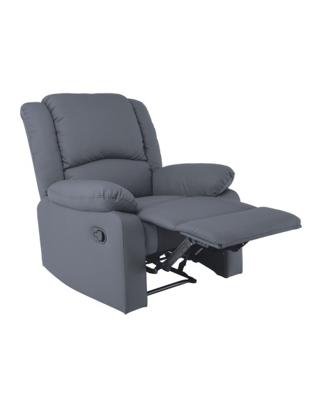 EVA Relax Armchair, Pu Dark Grey