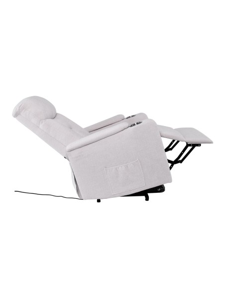 NANCY Lift-Relax Πολυθρόνα Σαλονιού - Καθιστικού, Ύφασμα Αν.Γκρι (ηλεκτρική ανάκληση)