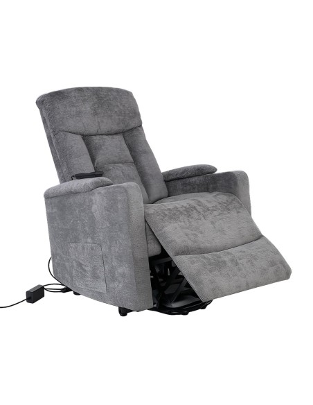 NANCY Lift-Relax Armchair, Fabric Dark Grey (Electric Lift & Tilt)