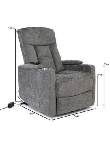 NANCY Lift-Relax Armchair, Fabric...