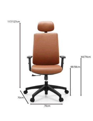 BF8200 Manager Armchair Camel Pu