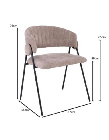 ALFREDO Armchair Black Metal,...
