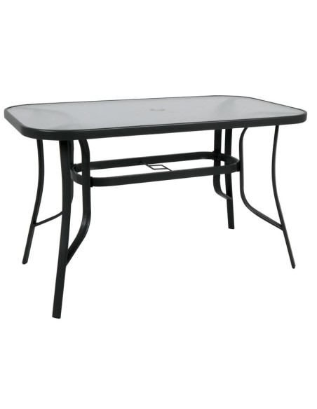 RIO Table 140x80cm Metal Black