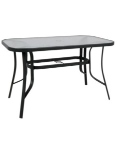 RIO Table 140x80cm Metal Black 2