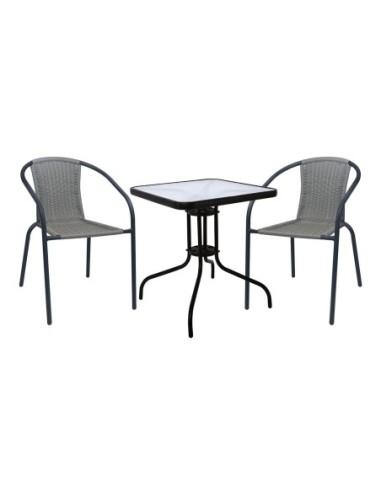 BALENO-W Set (Table 70x70cm+2...