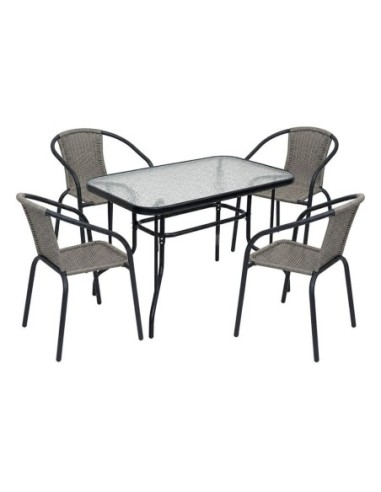 BALENO-W Set (Table 110x60cm+4...