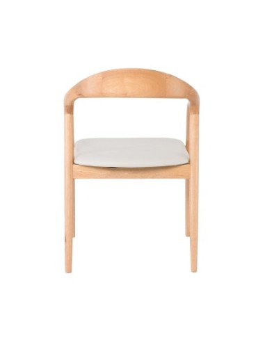 SIMONE Armchair Natural, Pu Ecru