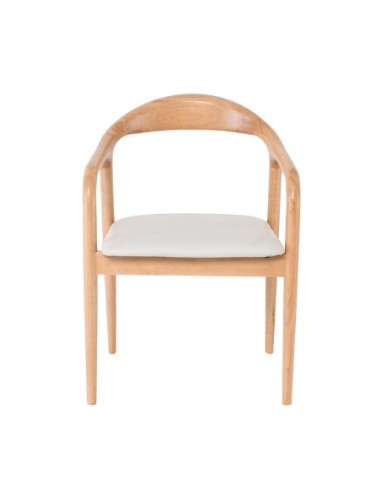SIMONE Armchair Natural, Pu Ecru
