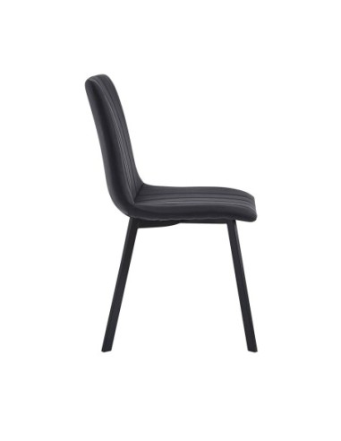 BETTY Chair Black Metal-Suede Black...