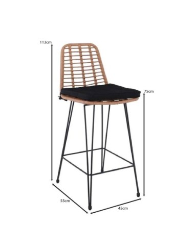 SALSA Bar Stool-Pro with Cushion,...