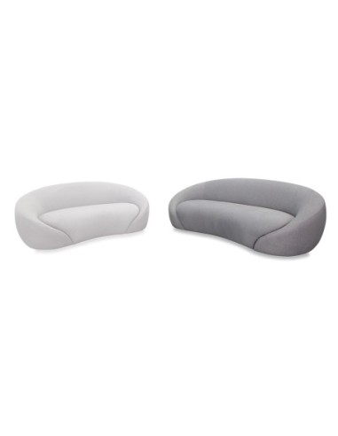 RAMON 3-Seater Sofa Grey Fabric