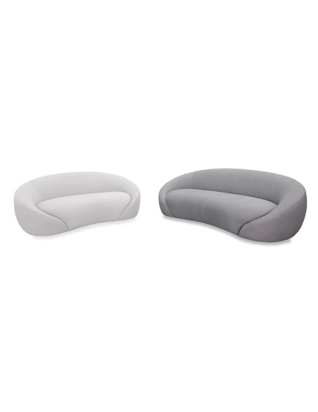 RAMON 3-Seater Sofa Grey Fabric