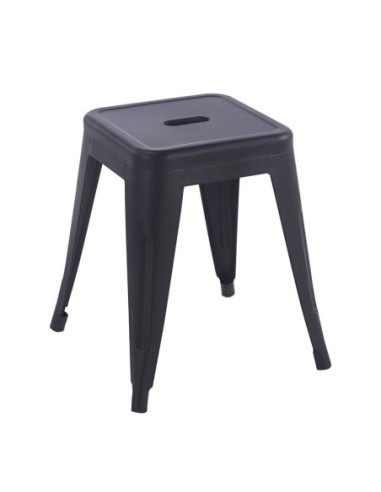 RELIX Stool H.45cm Metal Black Matte