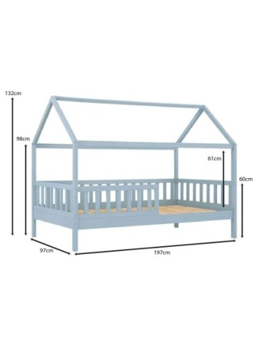 DREAM Montessori Kid Bed Sky Blue...