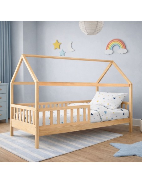 DREAM Montessori Kid Bed Natural (mattress 90x190-19cm Bonnell)