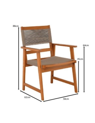 SPRING Dining Armchair, Acacia...