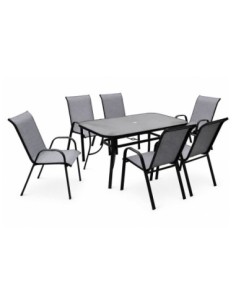 RIO Set (Table 150x90cm+6... 2