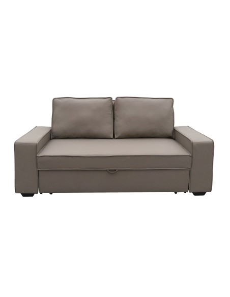 ALISON Sofabed Pu-Nabuk Brown Mocha