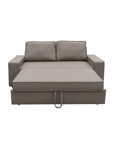 ALISON Sofabed Pu-Nabuk Brown Mocha