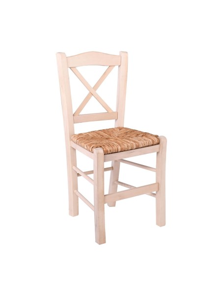 METRO Chair Unpainted with Rush Seat