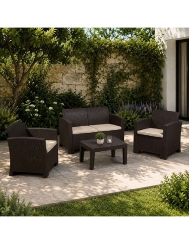 SAVANNA Set K-D (Table+2-Seat Sofa+2...
