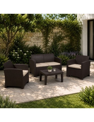 SAVANNA Set K-D (Table+2-Seat Sofa+2...