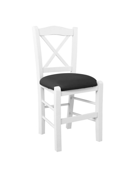 METRO Beech Chair Impregnation Lacquer White-Pu Black